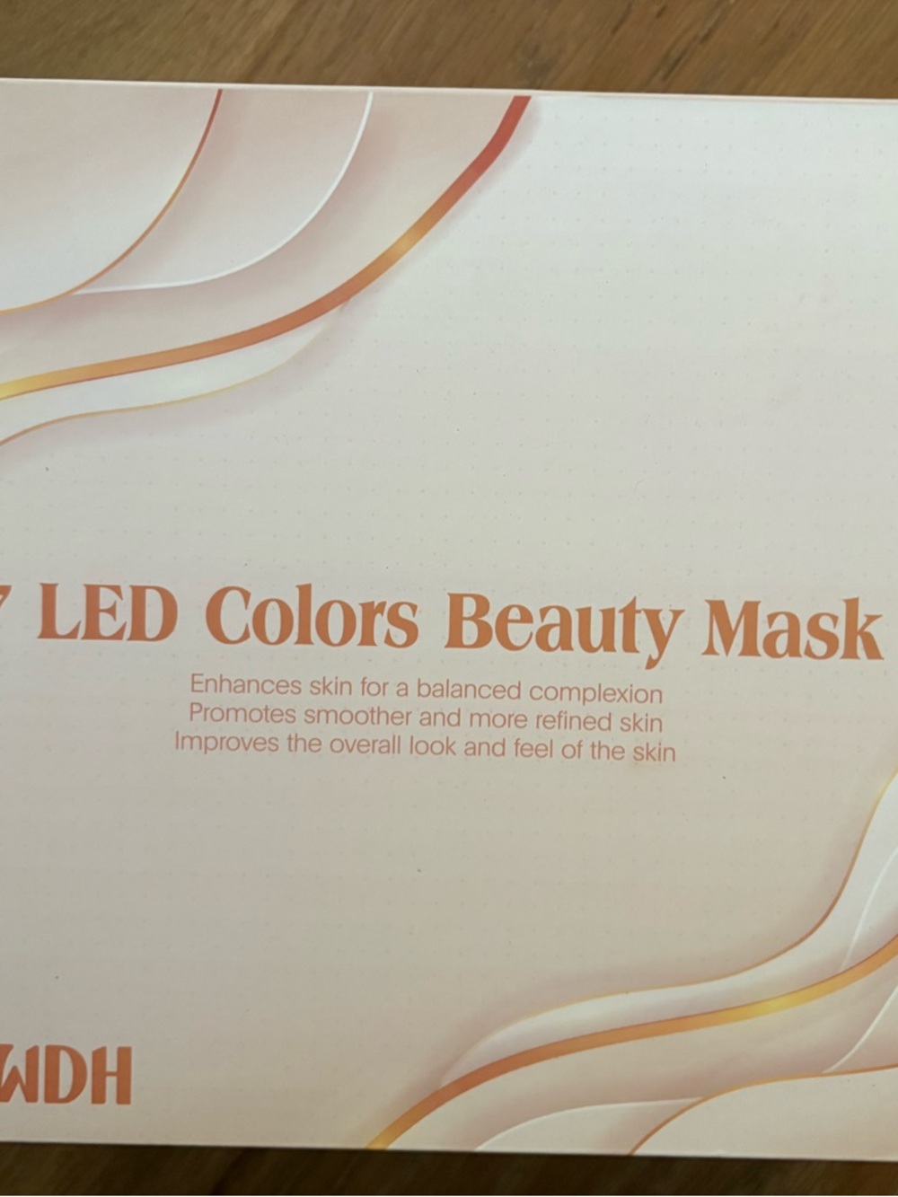 LED Colors Beauty Mask - Peach & Gold Accented Box